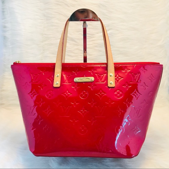 Louis Vuitton Louis Vuitton Bellevue PM Red Vernis Leather Handbag